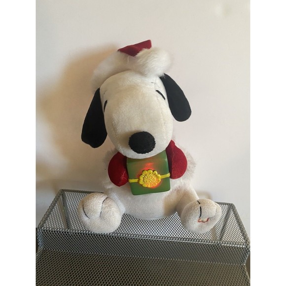 Peanuts Snoopy Gemmy Musical Christmas Plush Lights Up Plays Music 8 In Animated - Picture 4 of 9